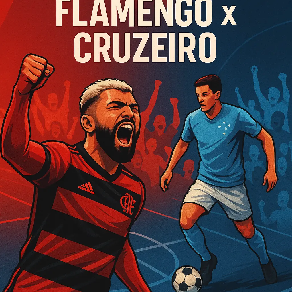 Cruzeiro vence Flamengo por 2 a 1 com gol decisivo de Gabigol