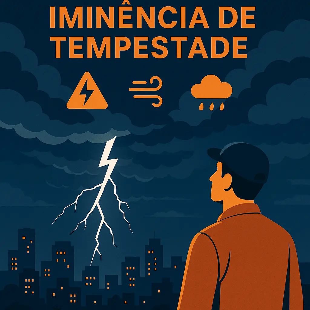 Alerta laranja: tempestades atingem 205 cidades no Paraná